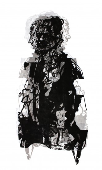 Maschi | linocut | 250x150cm